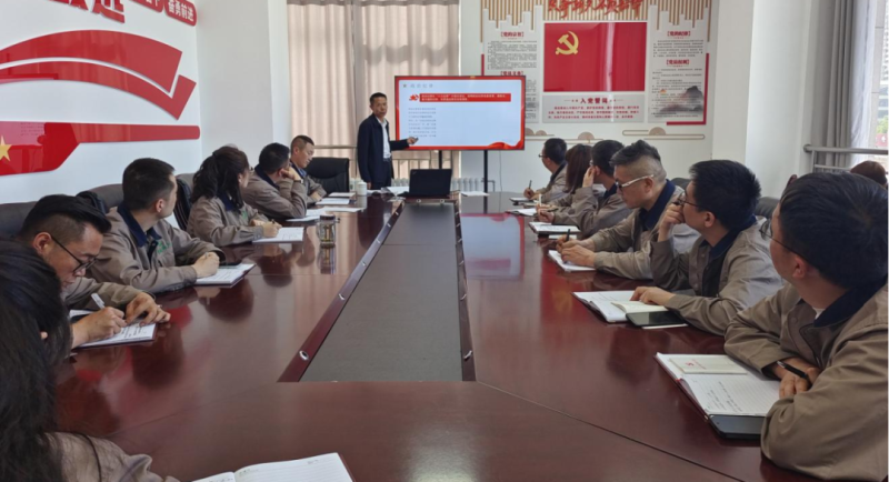 恪守“六大紀(jì)律” 筑牢思想根基——集團(tuán)黨委委員、紀(jì)委書記赴朝物開投公司黨支部講授專題黨課